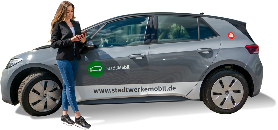 Das Carsharing Auto einfach per App entsperren